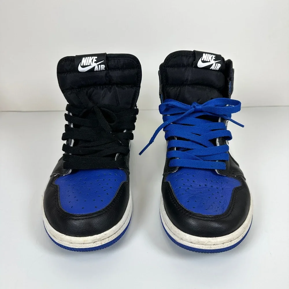 Nike Air Jordan 1 Retro High OG Royal Toe Black White Blue 555088-041 Mens 7.5